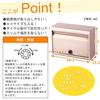 Green Life Wall-Mounted Post Box [Made In Japan] Steel, A4 Size Compatible, Dial Lock, Titanium Gray FH-50DTGY