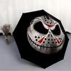 1pc Jason Voorhees Automatic Open/Close Umbrella Folding Umbrella, Portable Compact Travel Umbrella, Birthday/Christmas GiftL1110y16