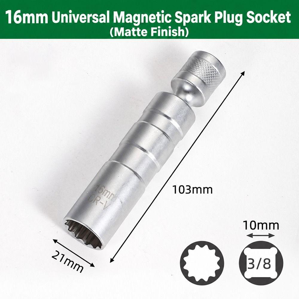 Magnetic Retainer Spark Plug Socket Universal Swivel Automotive Socket Automotive Repair