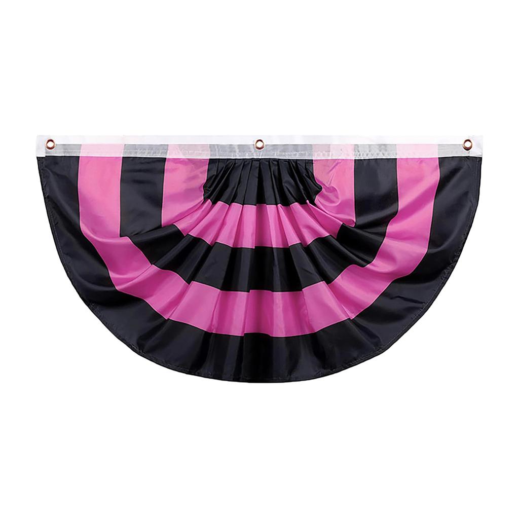 Halloween Fan-Shaped Flag - 4590cm - Single Sided Printed Polyester for Outdoor Garden Decoration