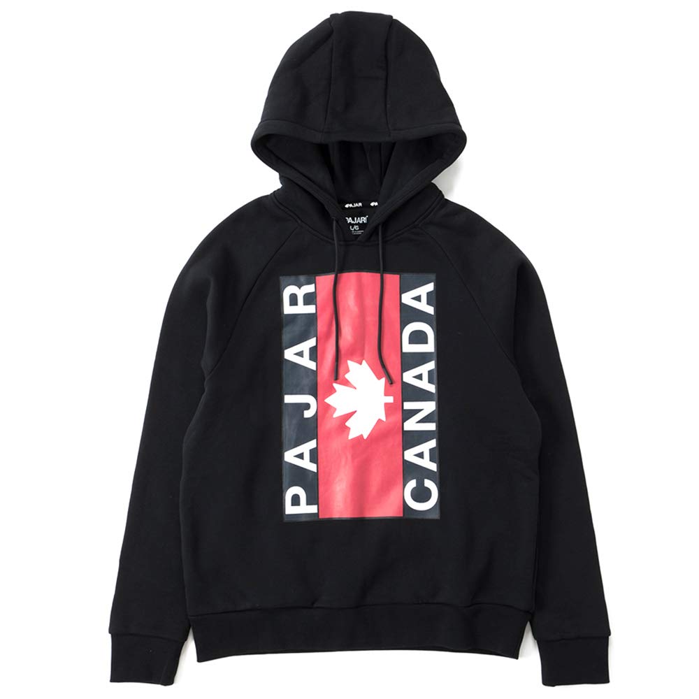 [Pajar] Pajar BASTEIN HOODY Sweatshirt Hoodie, Canada, Brushed Fleece, Warm, Hooded, Pockets (Black, L)
