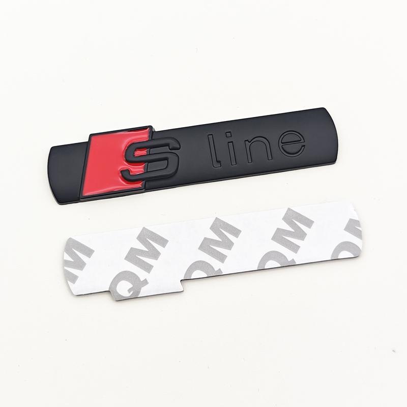 3D Metal Logo  Emblem Car Fender Side Sticker Front Grill Badge For  A3 A4 A5 A6 A7 S3 S4 S5 S6 TT  Accessories