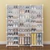DIY Assembly Shoe Rack, Plastic Shoe Cabinet, Storage Artifact, Dust-Proof, Large Capacity, Space Saving