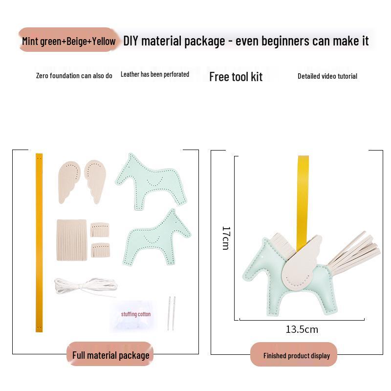 2025 Pegasus Femei Breloc Mini DIY Handmade & Pandantiv Cheie Auto