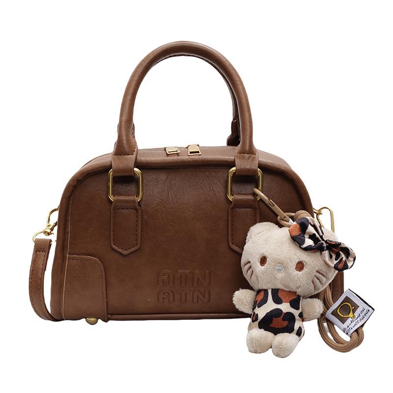 Maillard retro pillow bag women's autumn and winter new portable small square bag versatile single shoulder messenger bag
