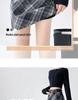 Women's High Waist Plaid Wool A-Line Skirt - Retro Style for Spring and Autumn