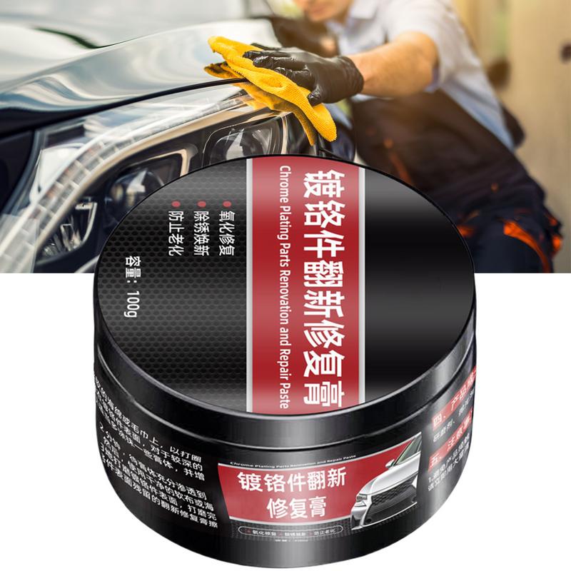 Chrome Cleaner And Polish Deep Gloss Polisher Chrome And Metal Polish Used On Wheels Trim And Bumpers For Automotive