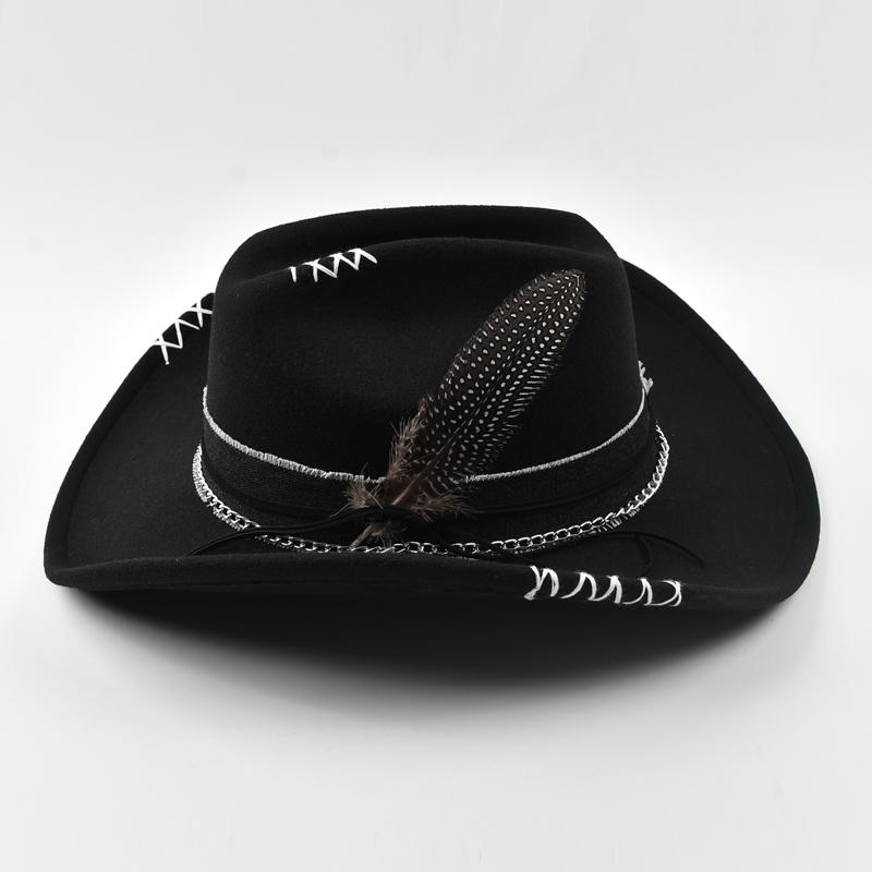 Original Design Vintage Western Cowboy Hat for Men Women Handmade Gentleman Cowgirl Jazz Hats Sombrero Hombre