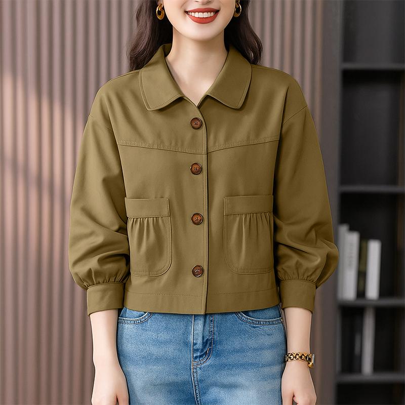 ZANZEA Women Casual Turn Down Collar Solid Color Long Sleeve Blouse