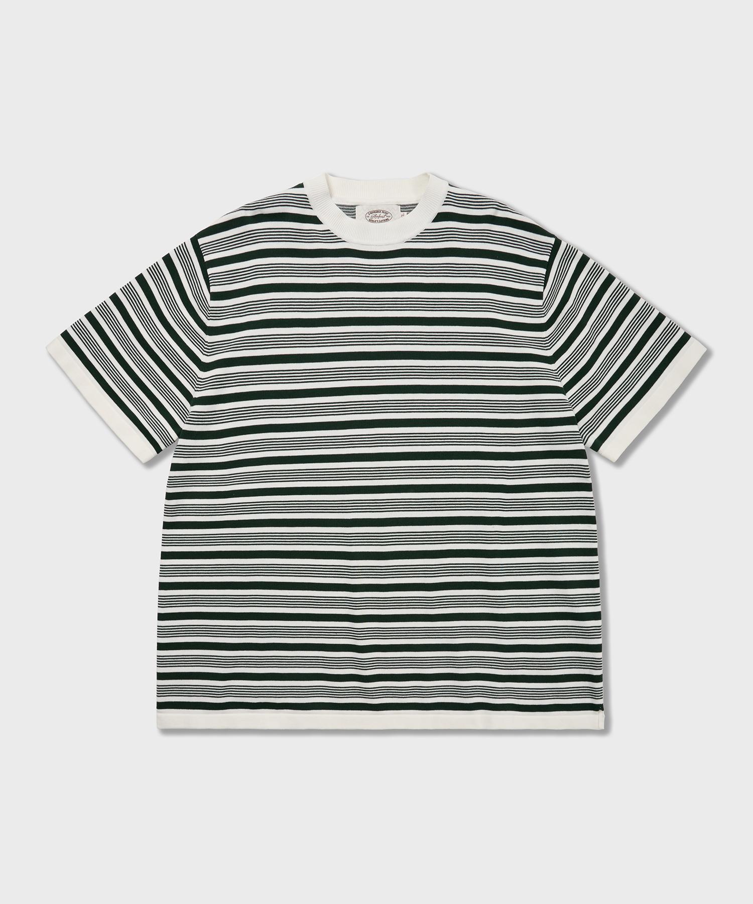Amphist 70S Multi-Stripe Cotton Knit Green Green/Medium