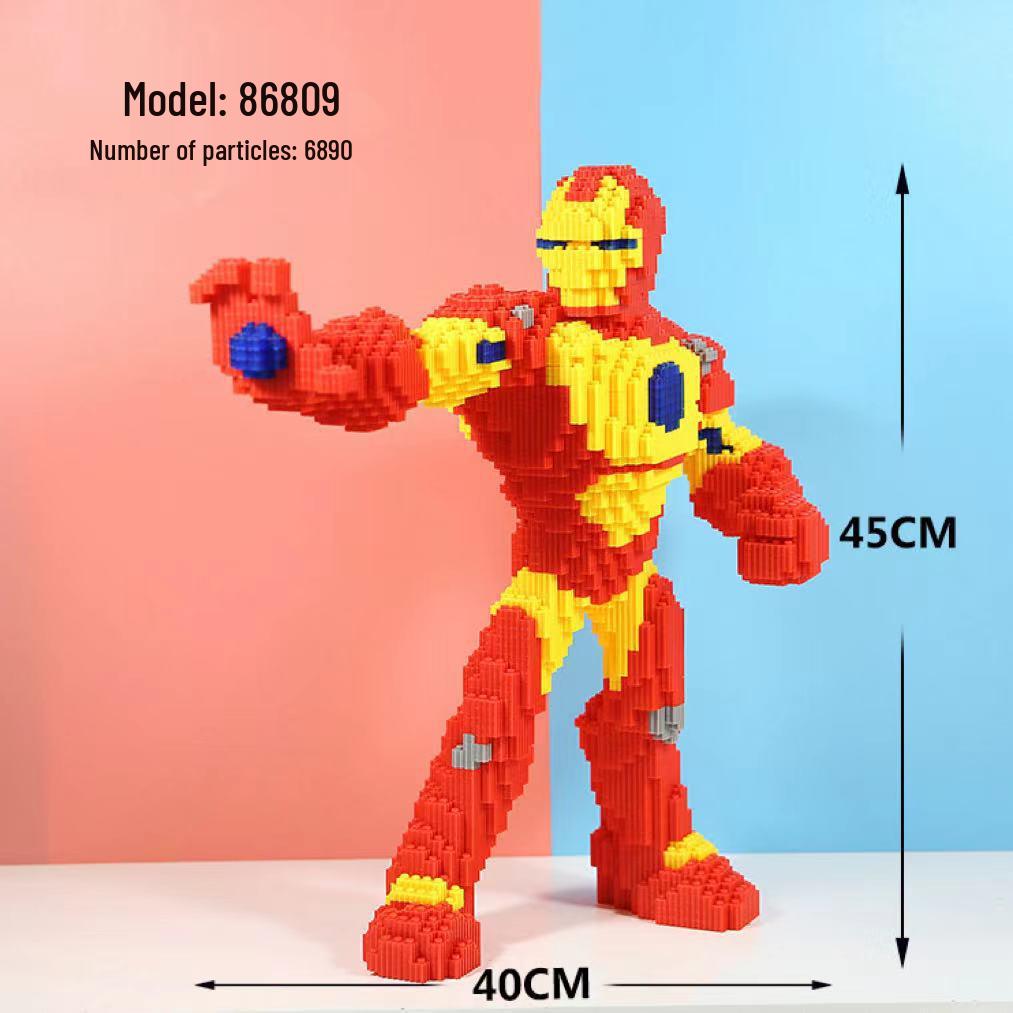 Girls' Compatible Lego: Violent Bear Building Block Series - Educational Micro-Block Interlocking Toys & Gifts