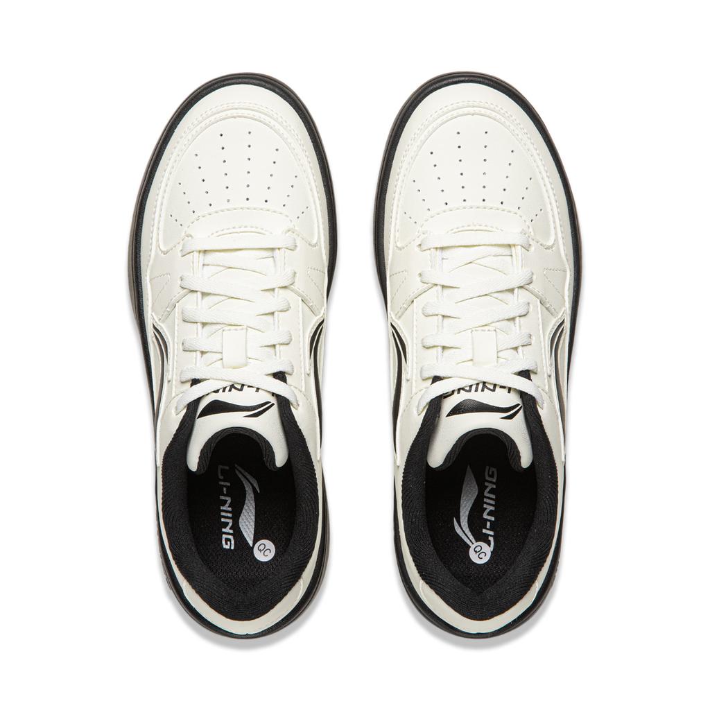 Li Ning Yue Lin 1.0 Retro Casual Classic Versatile Durable Lightweight Breathable Increased Height Low-Top Skate Shoes Kids sneaker Black AGCV492-5