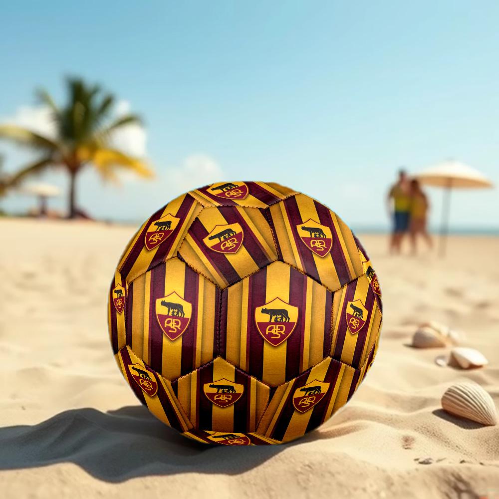 AS Roma Size 5 Football High Elastic Soccer Ball For Outdoor Competition Daily Training Play