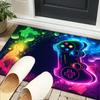 Neon Game Over Kunst Büro Teppich Stuhlunterlage, Spielteppich, Geeignet für Eingangsbereich, Schlafzimmer, Wohnzimmer, Schreibtisch, Weihnachtsgeschenk