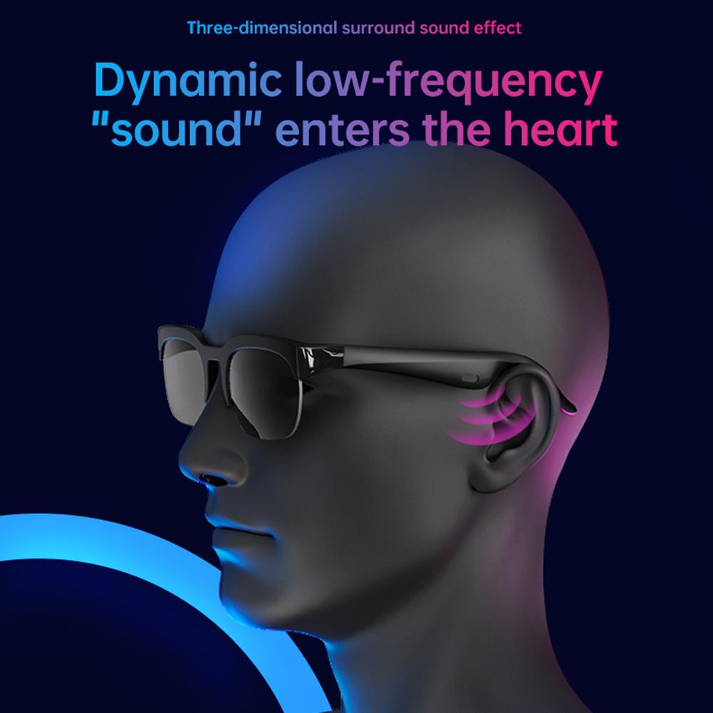 Óculos de Sol BT com Tradutor de IA Música e Chamadas Hands-Free Óculos de Áudio Fones de Ouvido para Esportes ao Ar Livre para Homens e Mulheres