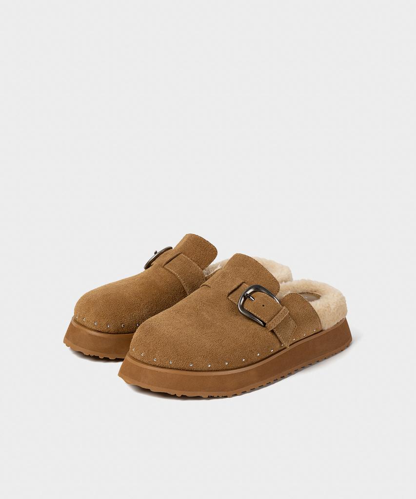 Khiho Buckrow Winter Slide Beige