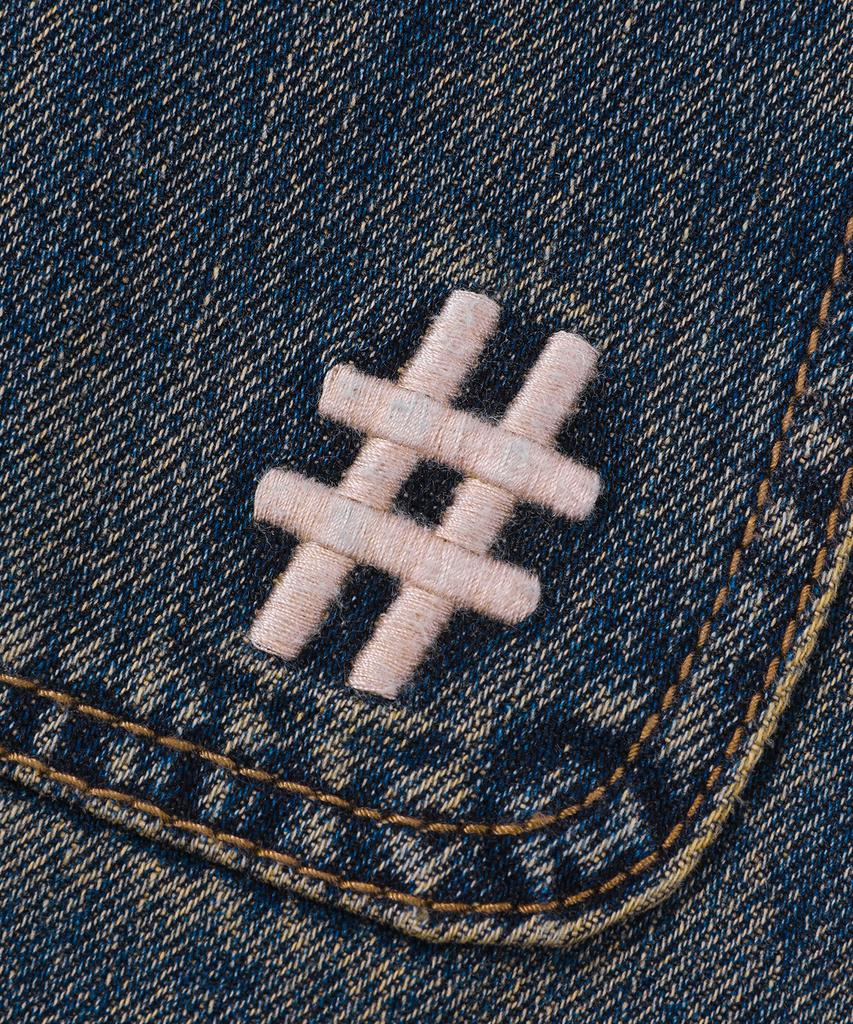 BEENTRILL Sunday Fatigue Denim Mini Skirt (Indigo)