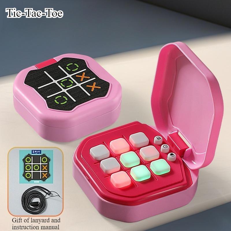Tic-Tac-Toe Board Board Multifunctional Electronic Handheld Electronic Game Consoles Exercise Logical Thinking and Interaction