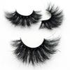 25MM False Eyelashes Dramatic Volume 3D Mink Lashes Long Thick Soft Reusable 1 Pair Faux Lashes Natural Look