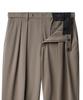 Musinsa Standard Reverse Two-Tuck Semi-Balloon Hidden Elastic Waist Slacks [Dusty Beige]