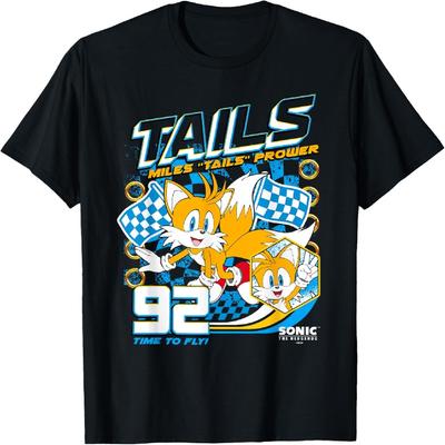 Sonic The Hedgehog Miles 'Tails' Prower 92 Yarış Posteri Tişört