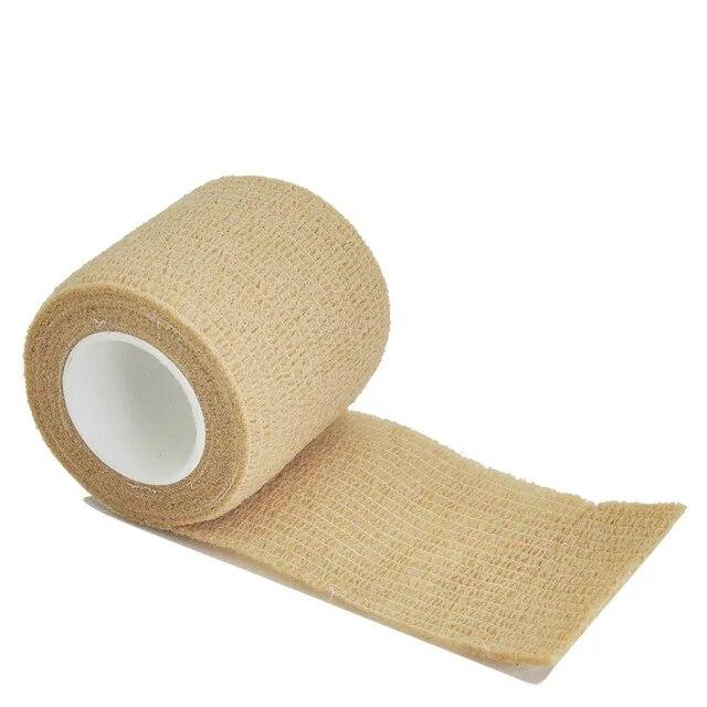 1 rol 2,5/5/7,5/10 cm*4,8 m Niet-geweven Elastisch Zelfklevend Verband Cohesief Verband voor Sport Fixatie Vinger Pols Been