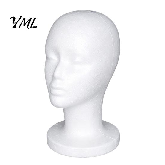 Testa Manichino in Schiuma, Supporto Espositore per Cappelli Uomo Donna, Modello Leggero per Formazione Cosmetologica per Conservazione Parrucche Strumento per Acconciatura