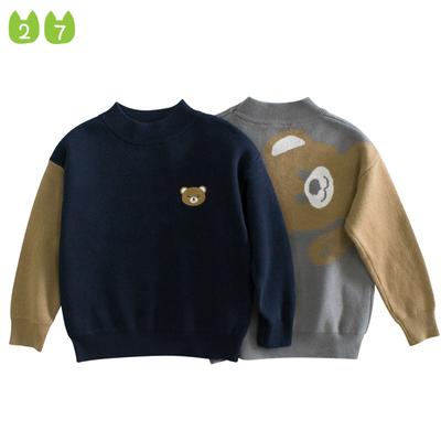 Kinderpullover Baby-Jungen-Strickwaren-Bär-Hoodie