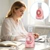 F6 Fan with Desktop, Handheld and Neckband Modes, USB Rechargeable Spray Fan with Lanyard