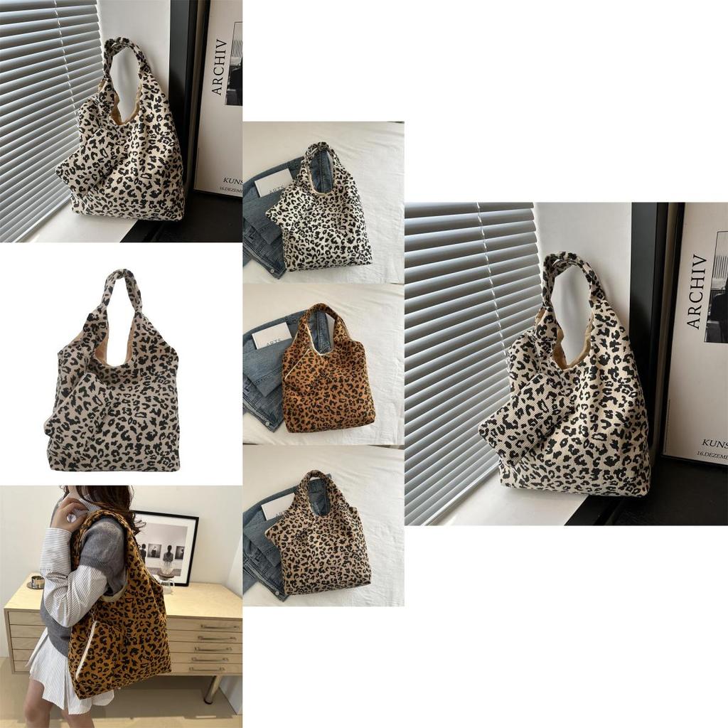 Fashionable Large Capacity Fall Casual Minimalist Tote Bag For Women In Khaki Brown And White