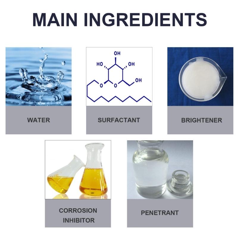 Professionelle Schmuck-Dekontaminationslösung Schmuckreiniger für Gold- und Silberschmuck Marmorpflege