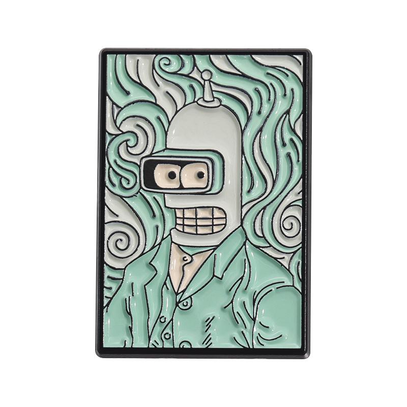 Anime Comedy Movies Character Enamel Pins Creative Oil Art Painting Brooches Lapel Badge Fashion Jewelry Gift for Kids Friends