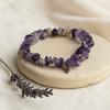 Amethyst Bracelet Chip Crystal Stretch