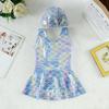 2023 Summer Girls' European Mermaid One-Piece Swimsuit Dress