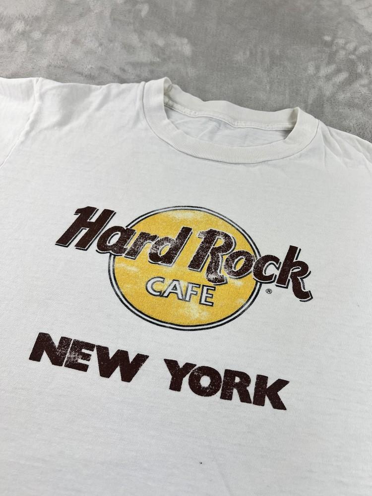 Vintage 90s Hard Rock Cafe NEW YORK Shirt Men Large Tee Distressed Single Stitch Unisex T-Shirt XXXL