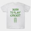 T Shirt Women Born To Play Cricket Funny T Shirt Harajuku Print Kawaii Tshirt Summer Short Sleeve Female T-Shirt Top Tee