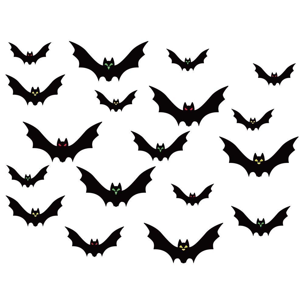 Spooky Bats Wall Decor with Eyes Simulation Bat Pendant Hanging Spooky Bats  Haunted House