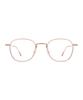 Oateu Annie Cocoa Square Horn-Rimmed Glasses
