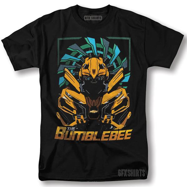 Transformers Shirt BumbleBee Classic Movie Poster Vintage Graphic Design T-Shirt