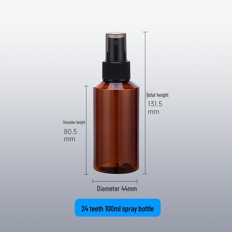Amber Fine Mist Spray Bottle – 100/150ml PET Plastic for Cosmetics