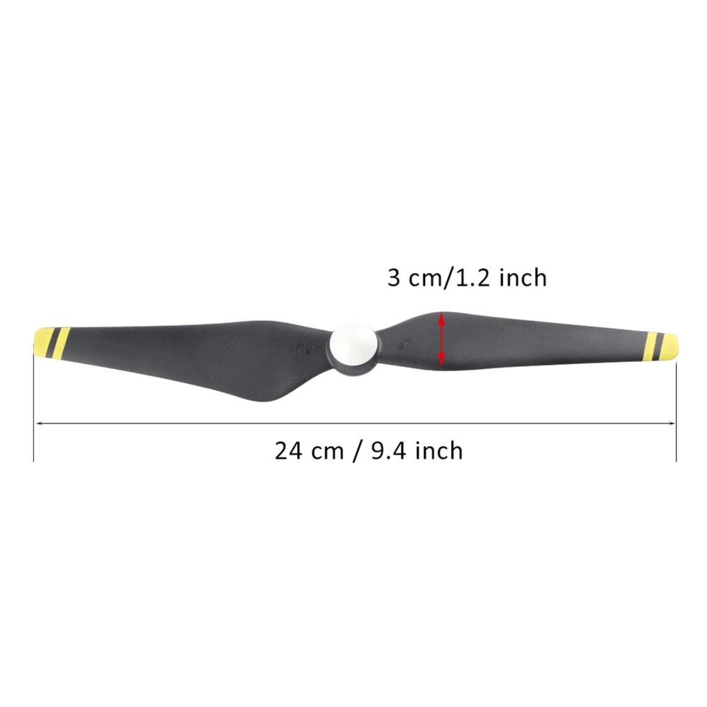 2 Pairs / 4Pcs Yellow Edge 9450S Propellers Quick Release Propeller  For DJI Phantom 4/4 Pro/Pro+
