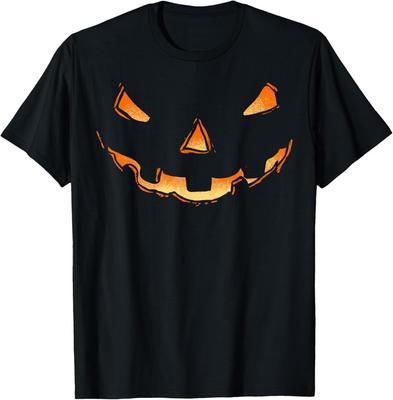 Jack O Lantern Halloween Pompoen Gezicht Kostuum Shirt Dames T-shirt
