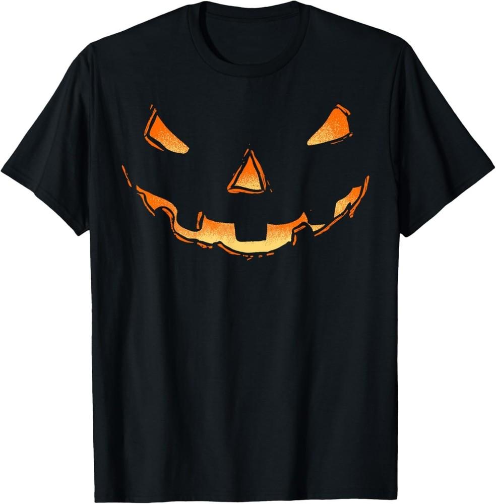 

Jack O Lantern Halloween Pumpkin Face Costume Shirt Women T-Shirt 2XL