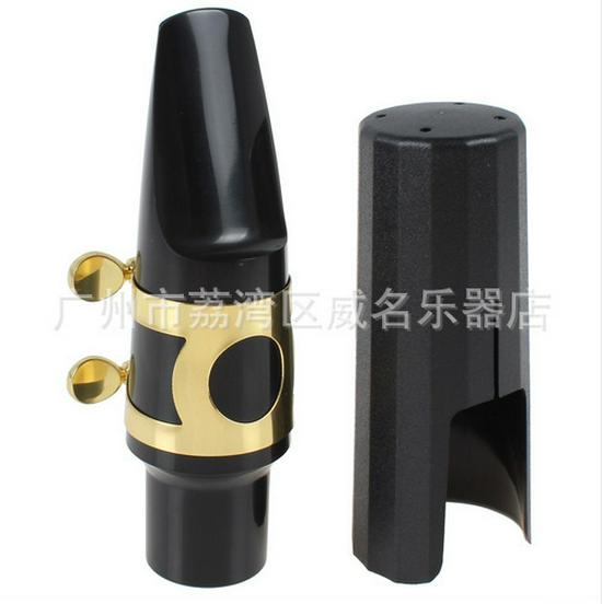 

Black Plastic Tenor Saxophone Mouthpiece with Reed - Wind Instrument Accessory Zinc Alloy