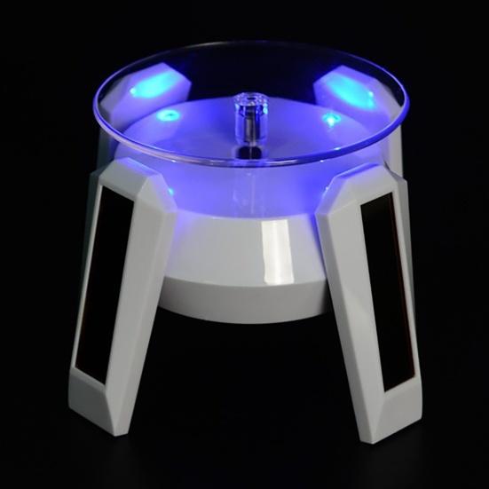 Airship UFO Rotating Display Stand 360 Degrees Solar Dual Use Automatic Turntable for Showcase