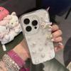 Bow Pearl Glitter Phone Case for IPhone17promax Tianma KT Cat for Apple 16 Rhinestone 14 Female