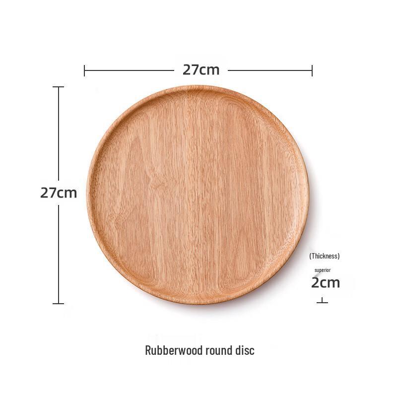 

ZISIZ Wooden Round Serving Plate and Tray