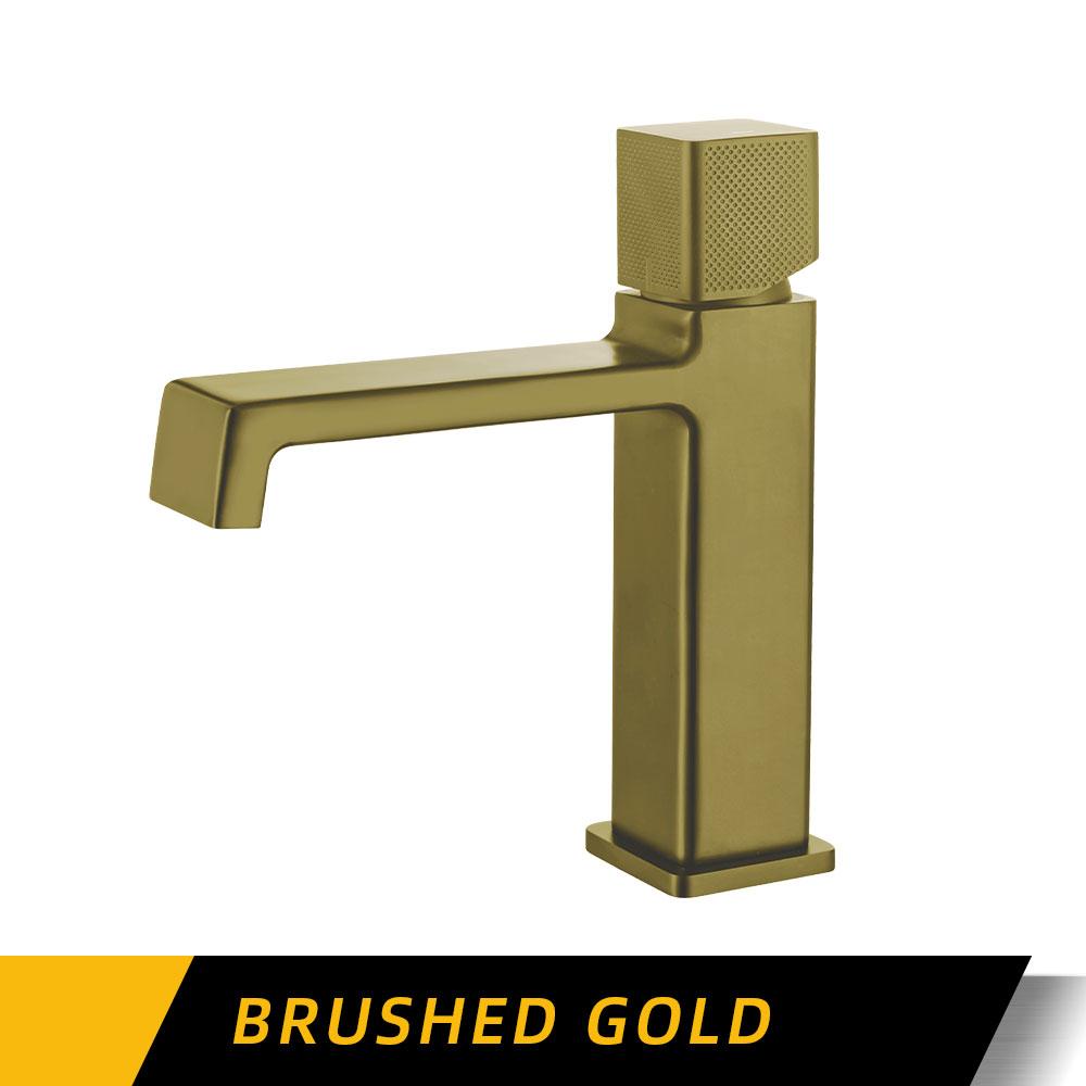 Gunmetal Bathroom Faucet Hot And Cold Sink Tap Basin Faucet Deck Mounted Wash Bath System