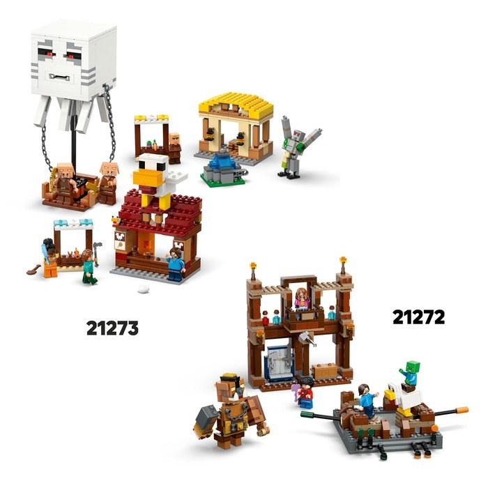 LEGO Minecraft Ghast Attack 21273 (Multicolor, Approx. 18cm Height)