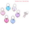Mini Round Shape Padlock Luggage Hardware Locks W/Keyfor Jewelry Box Suitcase